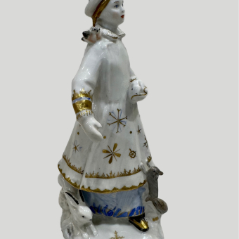 Скульптурная пара «Снегурочка» и «Лель», СССР, ЛФЗ, 1950-е – 1960-е гг., С.Б. Велихова. 